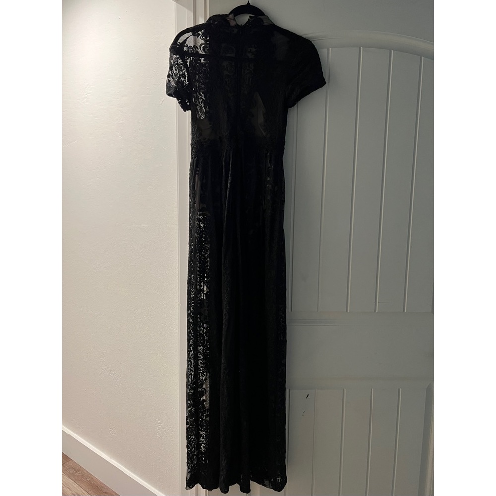 Olivaceous black lace dress.  Size Small